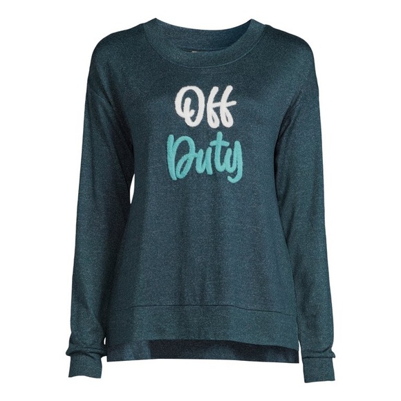 Secret Treasures Women's Off Duty Long Sleeve Crew-Neck Top and Jogger pants NEW - Picture 7 of 8